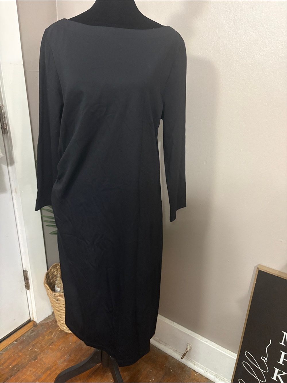 J.McLaughlin Black Sarra Bainbridge Cloth Dress - L / Large NWT